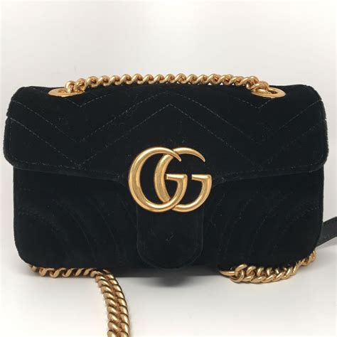 black velvet gucci handbag|gucci bag marmont mini.